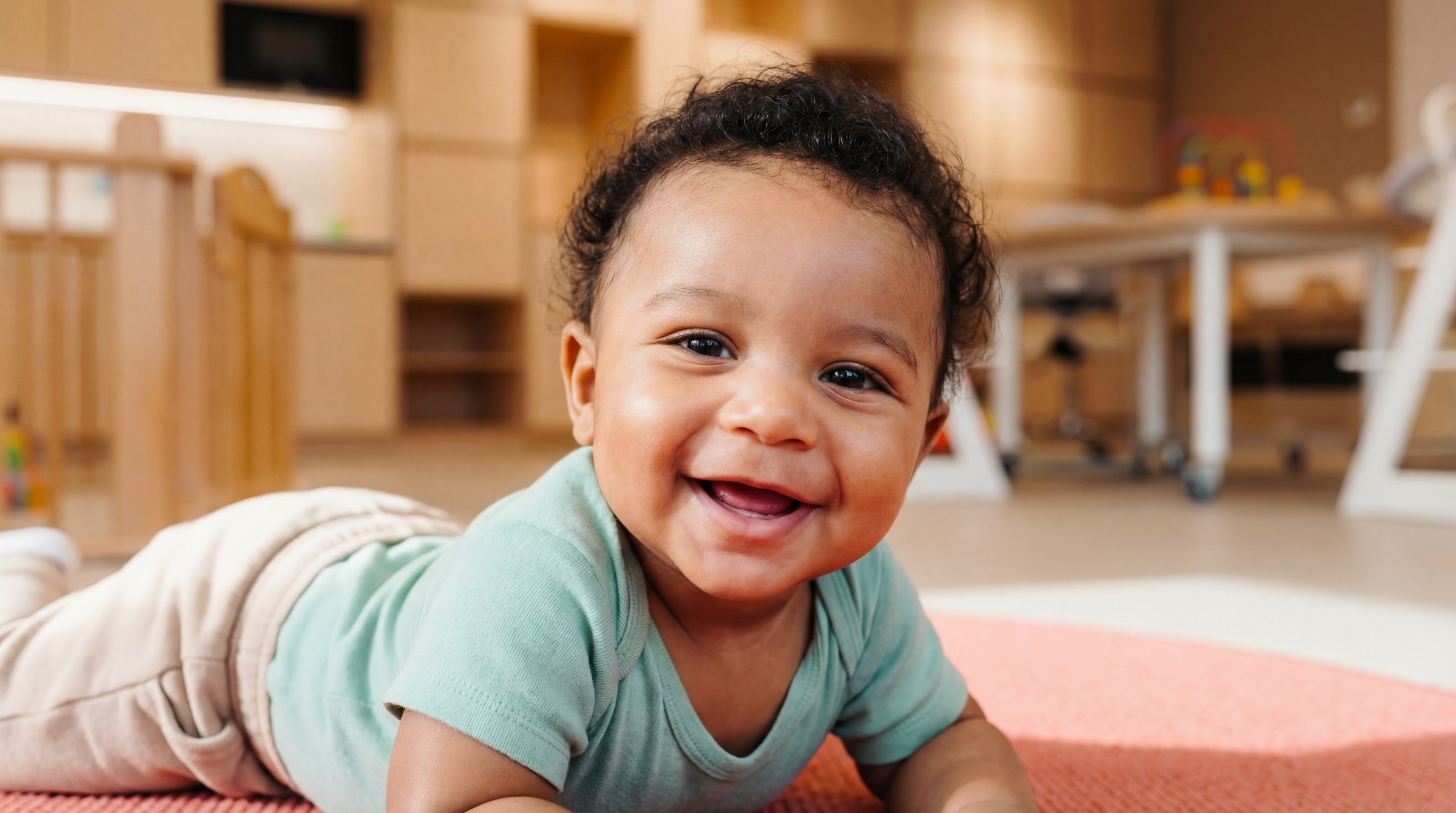 gro-up kinderdagverblijf baby lacht