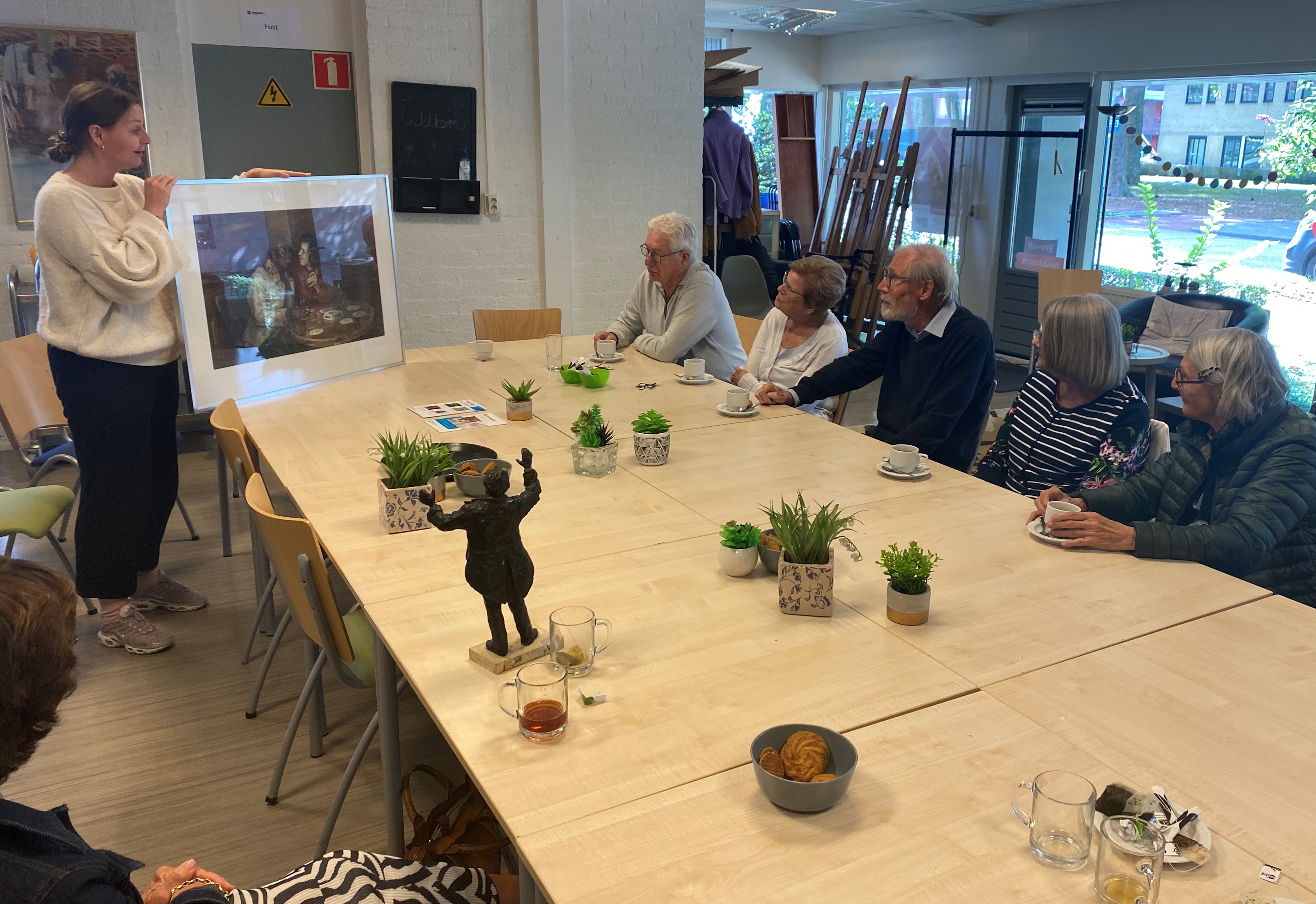 gro-up volwassenen Brainframe schilderij