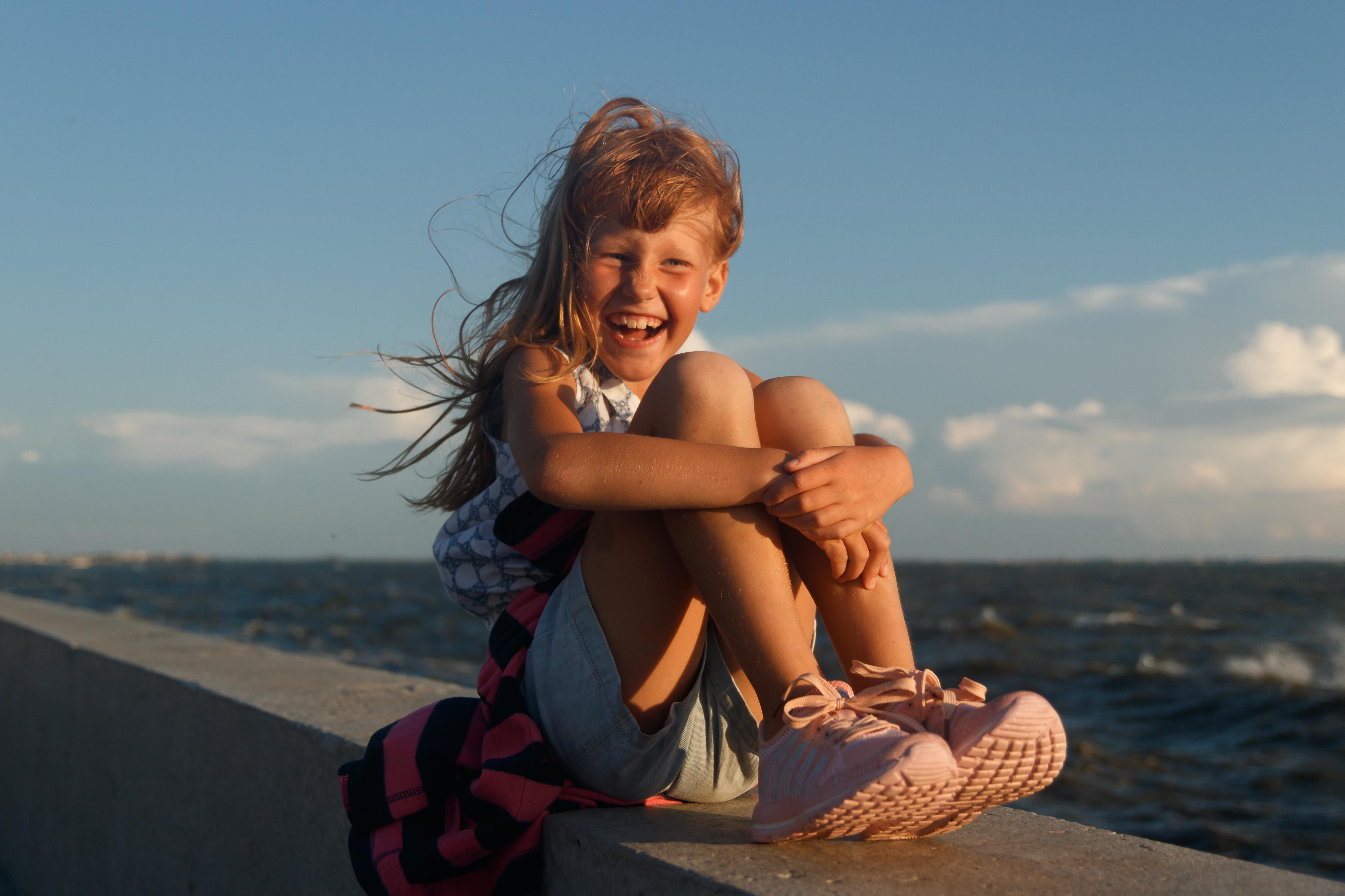 gro-up kind Schaterlachend meisje