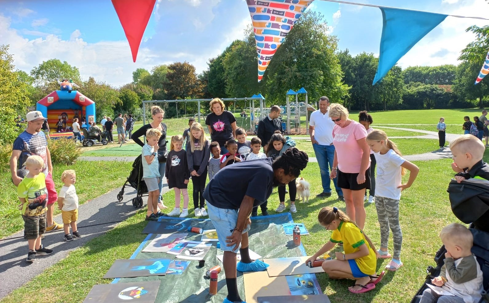 gro-up kinderen graffiti workshop
